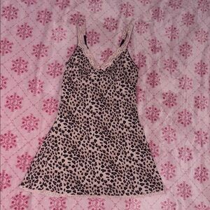 Cosmopolitan Animal Print Lace Slip